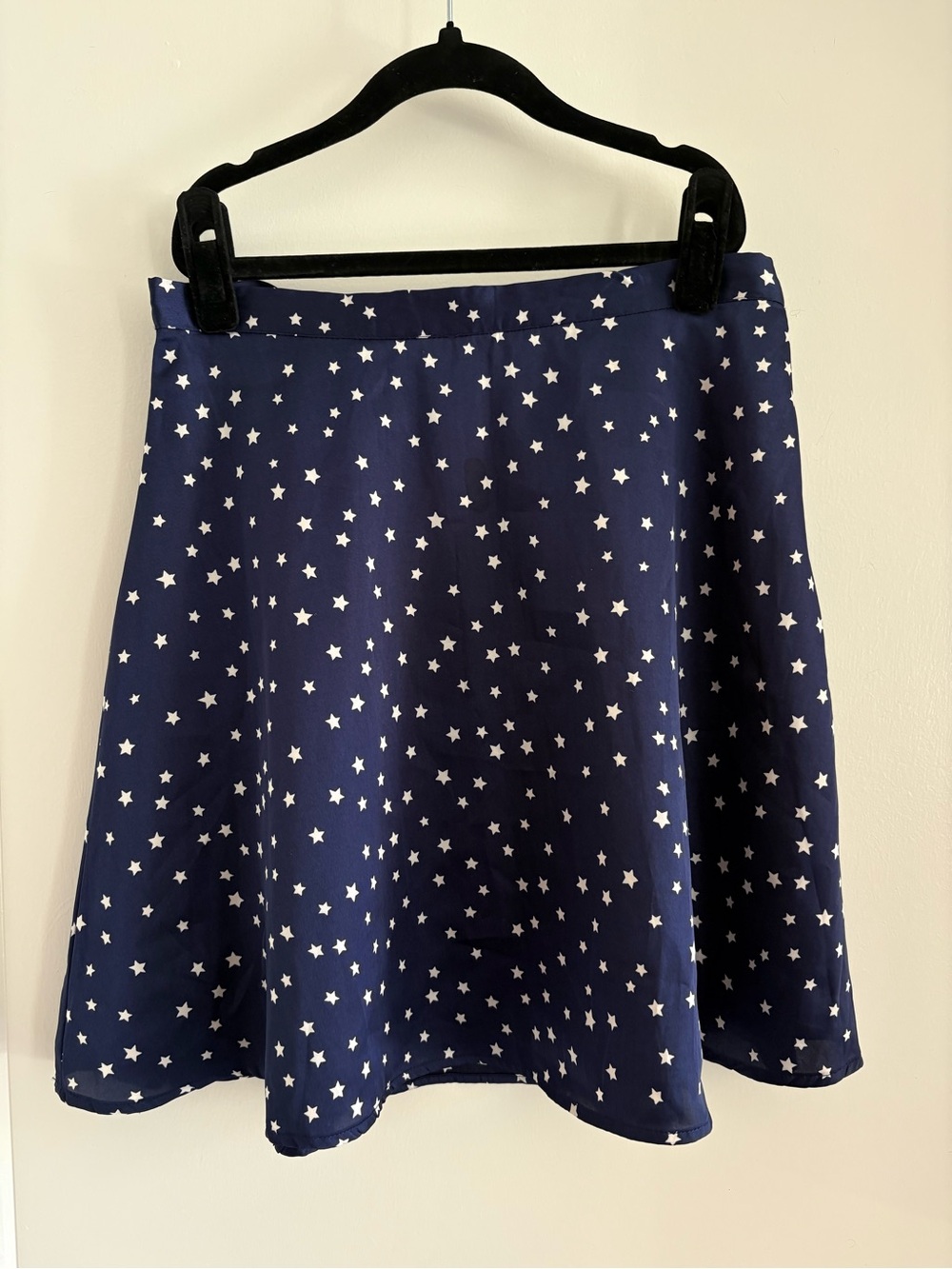by the way. Navy Star Print Skater Skirt